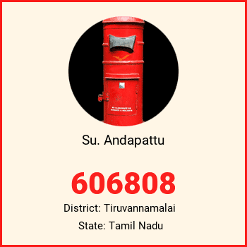 Su. Andapattu pin code, district Tiruvannamalai in Tamil Nadu
