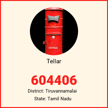 Tellar pin code, district Tiruvannamalai in Tamil Nadu