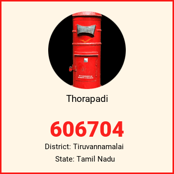 Thorapadi pin code, district Tiruvannamalai in Tamil Nadu
