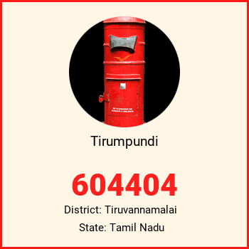 Tirumpundi pin code, district Tiruvannamalai in Tamil Nadu