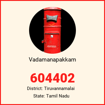 Vadamanapakkam pin code, district Tiruvannamalai in Tamil Nadu