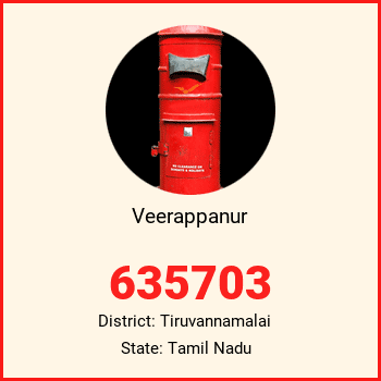 Veerappanur pin code, district Tiruvannamalai in Tamil Nadu