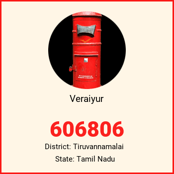 Veraiyur pin code, district Tiruvannamalai in Tamil Nadu