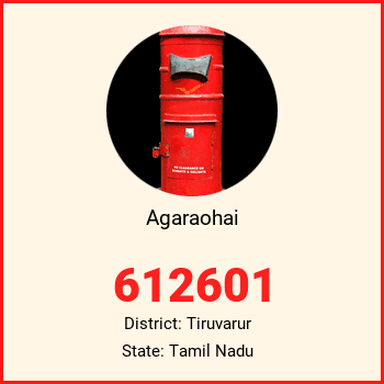 Agaraohai pin code, district Tiruvarur in Tamil Nadu