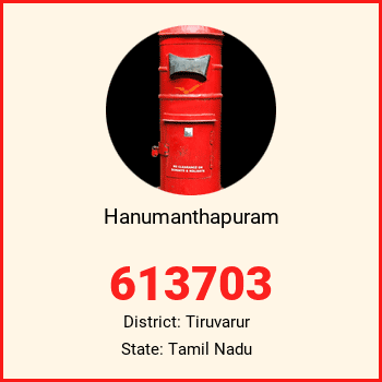 Hanumanthapuram pin code, district Tiruvarur in Tamil Nadu