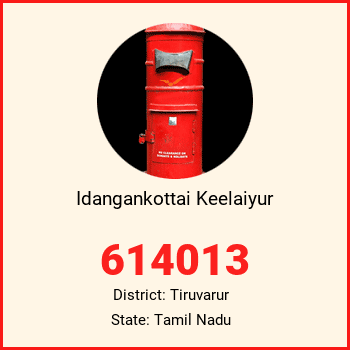 Idangankottai Keelaiyur pin code, district Tiruvarur in Tamil Nadu