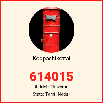 Koopachikottai pin code, district Tiruvarur in Tamil Nadu
