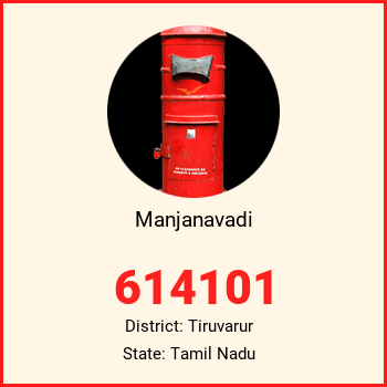Manjanavadi pin code, district Tiruvarur in Tamil Nadu