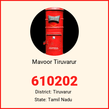 Mavoor Tiruvarur pin code, district Tiruvarur in Tamil Nadu