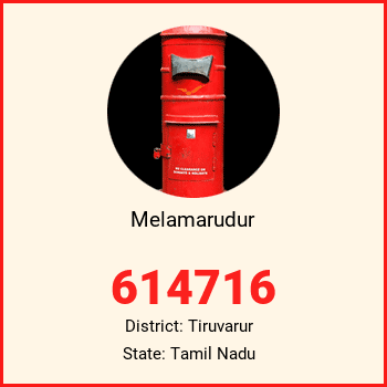 Melamarudur pin code, district Tiruvarur in Tamil Nadu