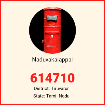 Naduvakalappal pin code, district Tiruvarur in Tamil Nadu