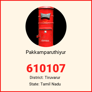 Pakkamparuthiyur pin code, district Tiruvarur in Tamil Nadu