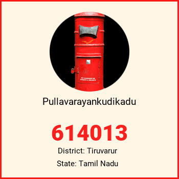 Pullavarayankudikadu pin code, district Tiruvarur in Tamil Nadu