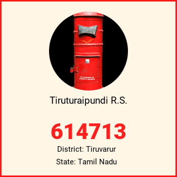 Tiruturaipundi R.S. pin code, district Tiruvarur in Tamil Nadu