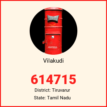 Vilakudi pin code, district Tiruvarur in Tamil Nadu