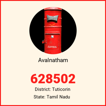 Avalnatham pin code, district Tuticorin in Tamil Nadu