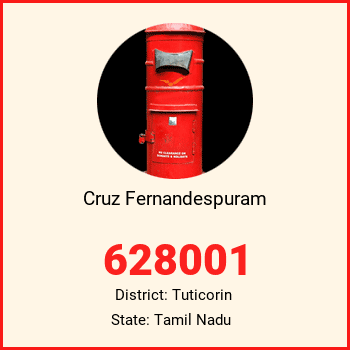 Cruz Fernandespuram pin code, district Tuticorin in Tamil Nadu