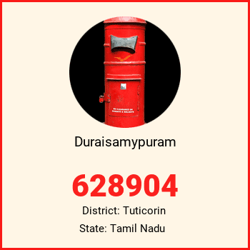 Duraisamypuram pin code, district Tuticorin in Tamil Nadu