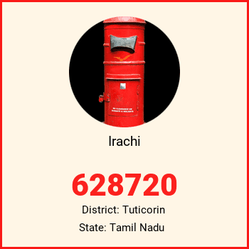 Irachi pin code, district Tuticorin in Tamil Nadu