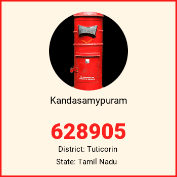 Kandasamypuram pin code, district Tuticorin in Tamil Nadu