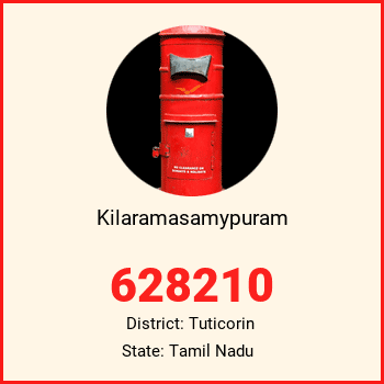 Kilaramasamypuram pin code, district Tuticorin in Tamil Nadu