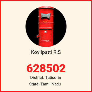 Kovilpatti R.S pin code, district Tuticorin in Tamil Nadu