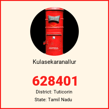 Kulasekaranallur pin code, district Tuticorin in Tamil Nadu