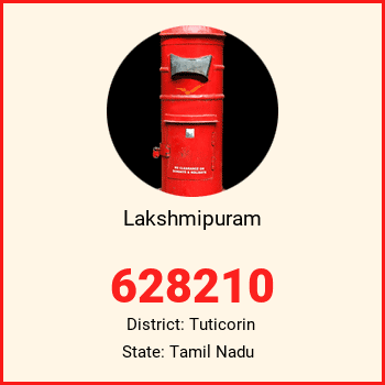 Lakshmipuram pin code, district Tuticorin in Tamil Nadu