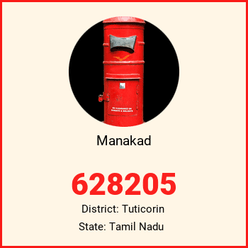 Manakad pin code, district Tuticorin in Tamil Nadu