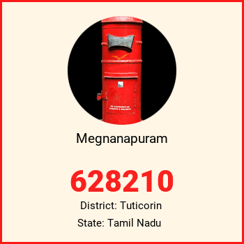 Megnanapuram pin code, district Tuticorin in Tamil Nadu