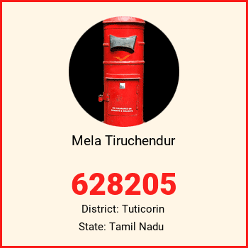 Mela Tiruchendur pin code, district Tuticorin in Tamil Nadu