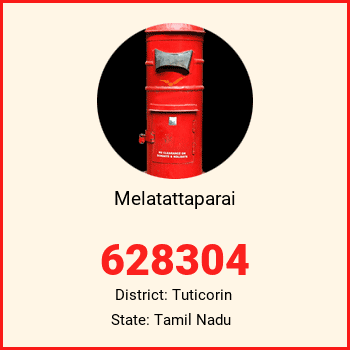 Melatattaparai pin code, district Tuticorin in Tamil Nadu