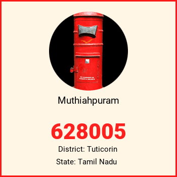 Muthiahpuram pin code, district Tuticorin in Tamil Nadu