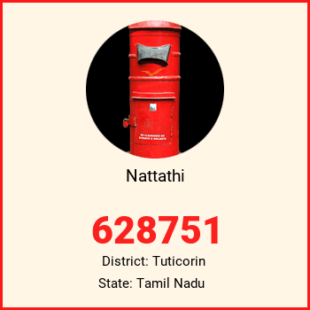 Nattathi pin code, district Tuticorin in Tamil Nadu