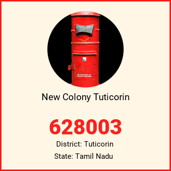 New Colony Tuticorin pin code, district Tuticorin in Tamil Nadu