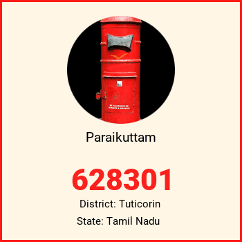 Paraikuttam pin code, district Tuticorin in Tamil Nadu