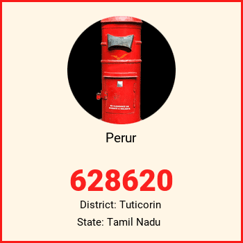 Perur pin code, district Tuticorin in Tamil Nadu