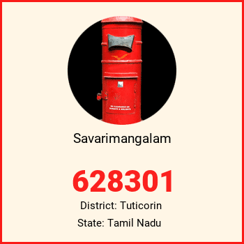 Savarimangalam pin code, district Tuticorin in Tamil Nadu