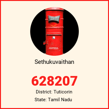 Sethukuvaithan pin code, district Tuticorin in Tamil Nadu