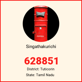 Singathakurichi pin code, district Tuticorin in Tamil Nadu