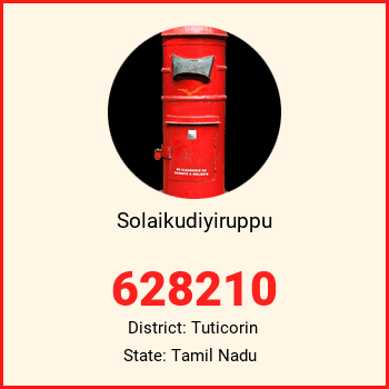 Solaikudiyiruppu pin code, district Tuticorin in Tamil Nadu