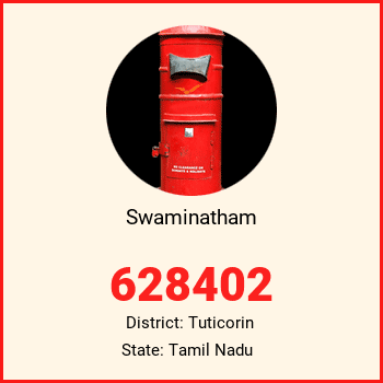 Swaminatham pin code, district Tuticorin in Tamil Nadu