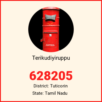 Terikudiyiruppu pin code, district Tuticorin in Tamil Nadu