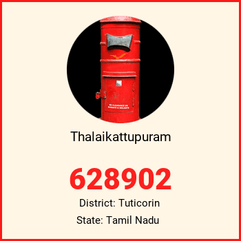 Thalaikattupuram pin code, district Tuticorin in Tamil Nadu