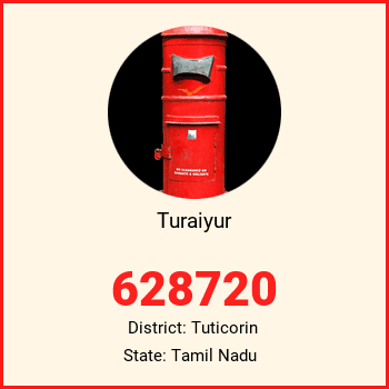 Turaiyur pin code, district Tuticorin in Tamil Nadu