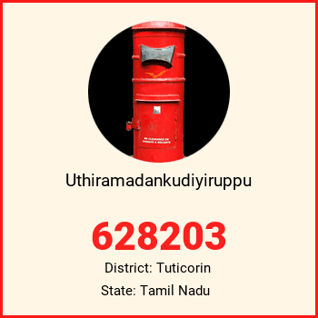 Uthiramadankudiyiruppu pin code, district Tuticorin in Tamil Nadu