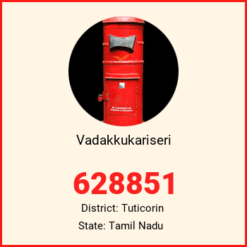 Vadakkukariseri pin code, district Tuticorin in Tamil Nadu