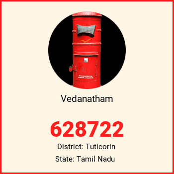 Vedanatham pin code, district Tuticorin in Tamil Nadu