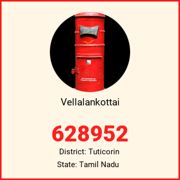 Vellalankottai pin code, district Tuticorin in Tamil Nadu
