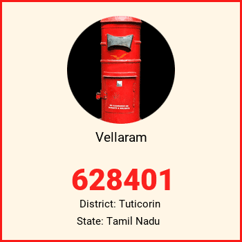 Vellaram pin code, district Tuticorin in Tamil Nadu